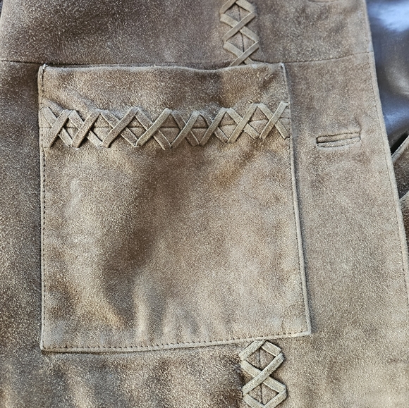 Clearance Sale ! Women's Suede leather jacket - Picture 3 of 6